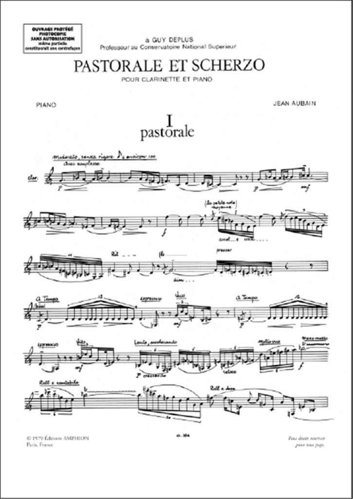 Pastorale + Scherzo Clarinette